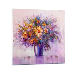 Glastavla - Bild på glas - Doftar sött, ser sött ut - 30x30 cm