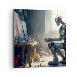 Canvastavla - Bild på duk - Den skapande handlingen - 70x70 cm