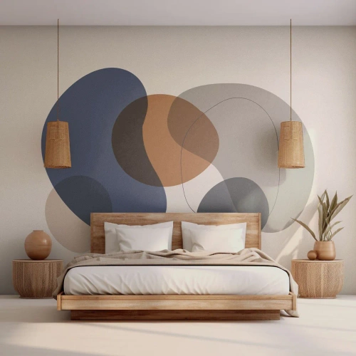 Fototapet Standard Eco - Färgernas droppar - Abstraktion, Bit, Grafik - 200x140 cm