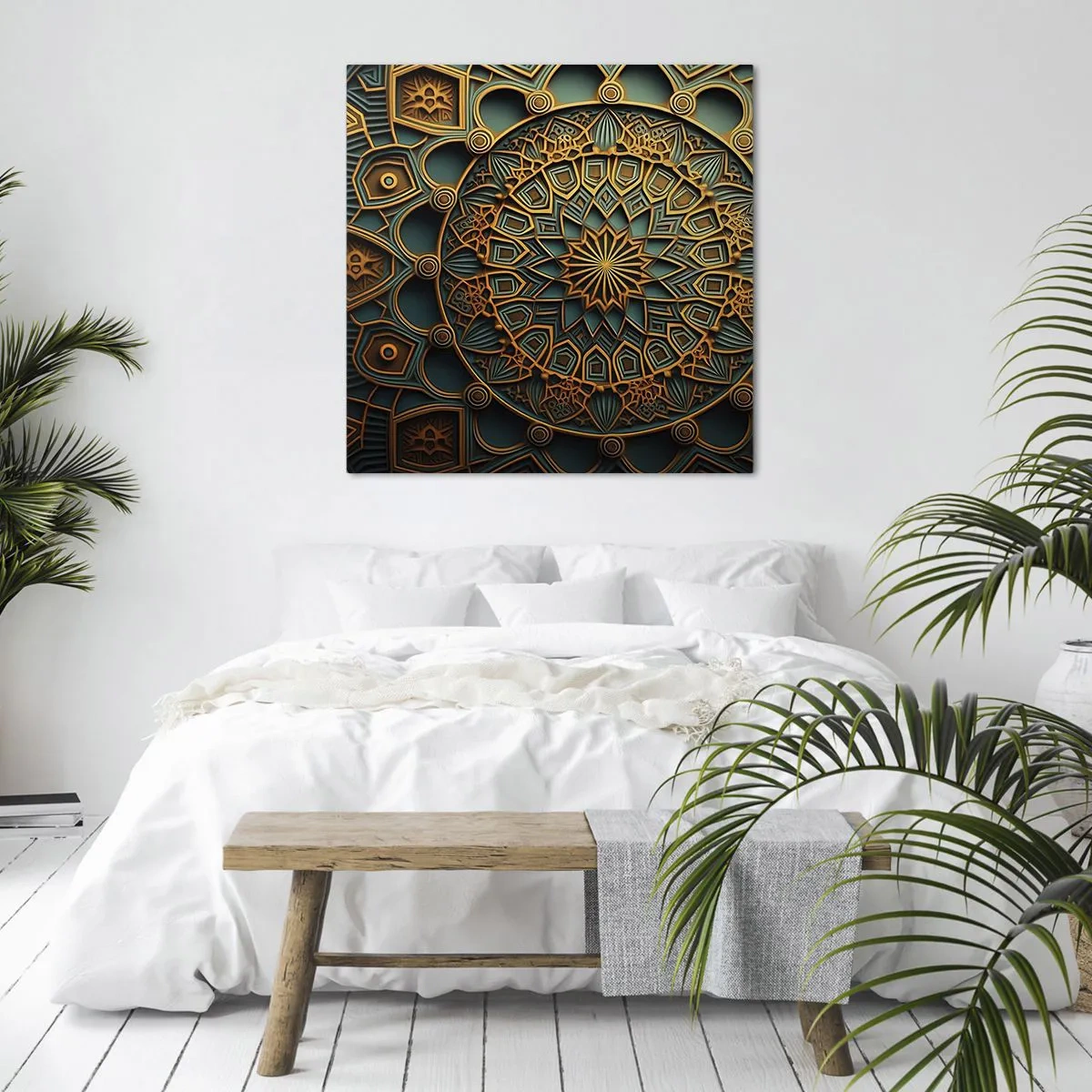 Canvastavla - Bild på duk - I ett arabiskt klimat - 30x30 cm