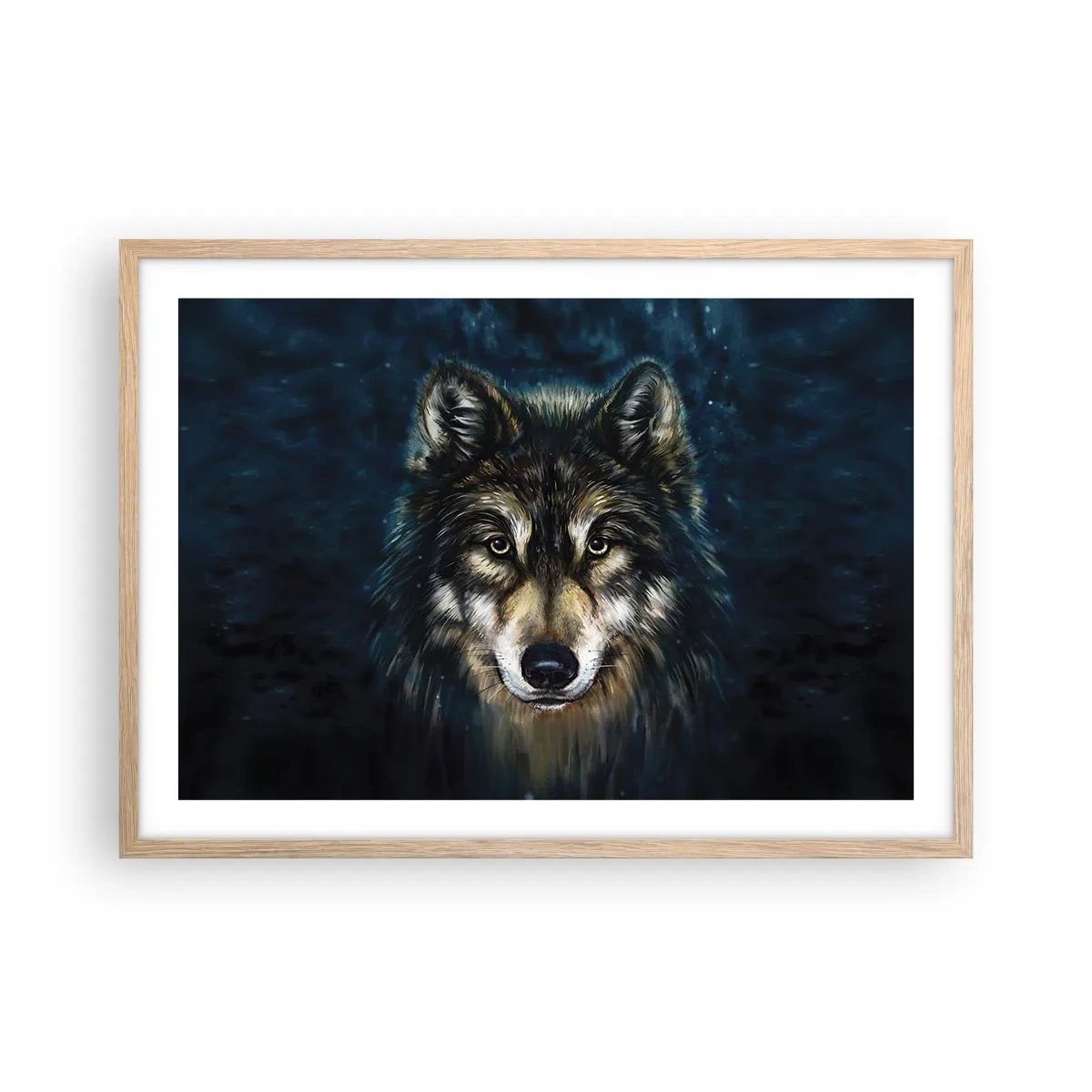 Affisch i ram av ljusek - Alfa? Och omega - 70x50 cm