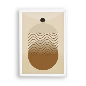 Affisch i vit ram - Om geometriska figurers ursprung - 70x100 cm