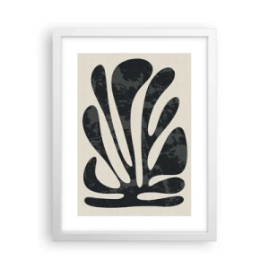 Affisch i vit ram - Abstraktion med flera fingrar - 30x40 cm