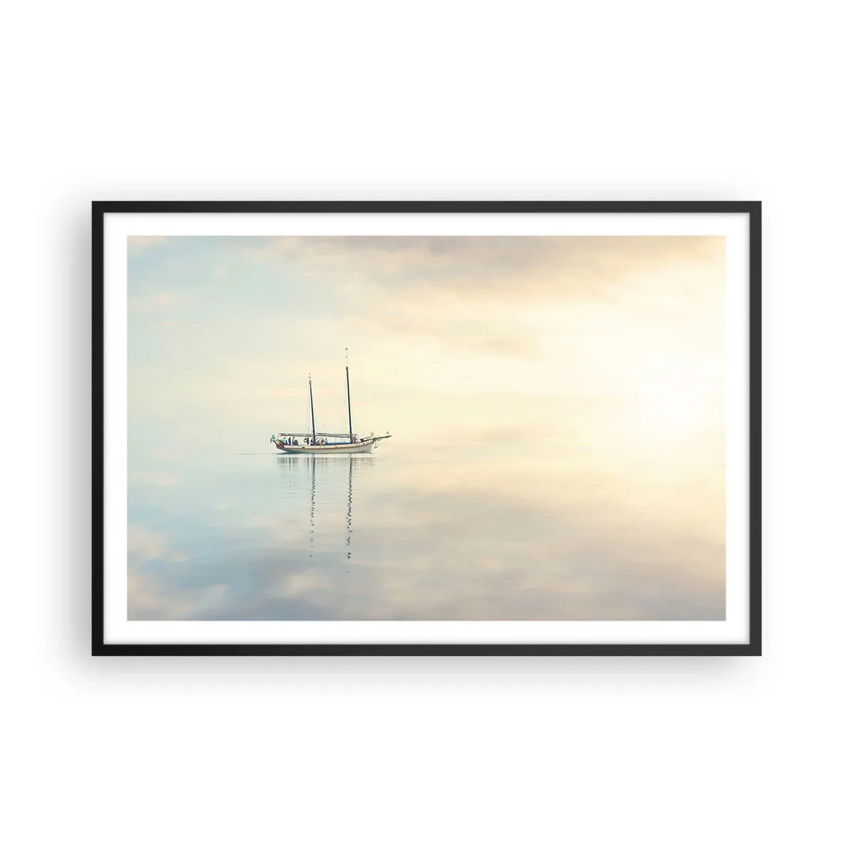 Affisch i svart ram - I ett hav av tystnad - 91x61 cm