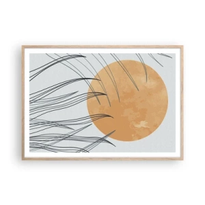 Affisch i ram av ljusek - Alltid mot solen - 100x70 cm