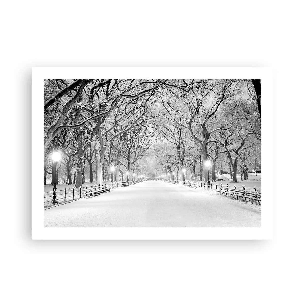 Affisch - De fyra årstiderna - vinter - 70x50 cm