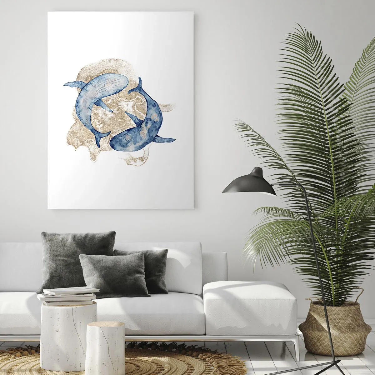 Glastavla - Bild på glas - Vänskap eller kärlek? - 50x70 cm
