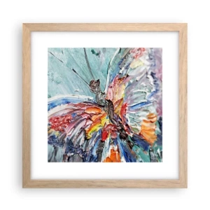 Affisch i ram av ljusek - Målad av naturen - 30x30 cm