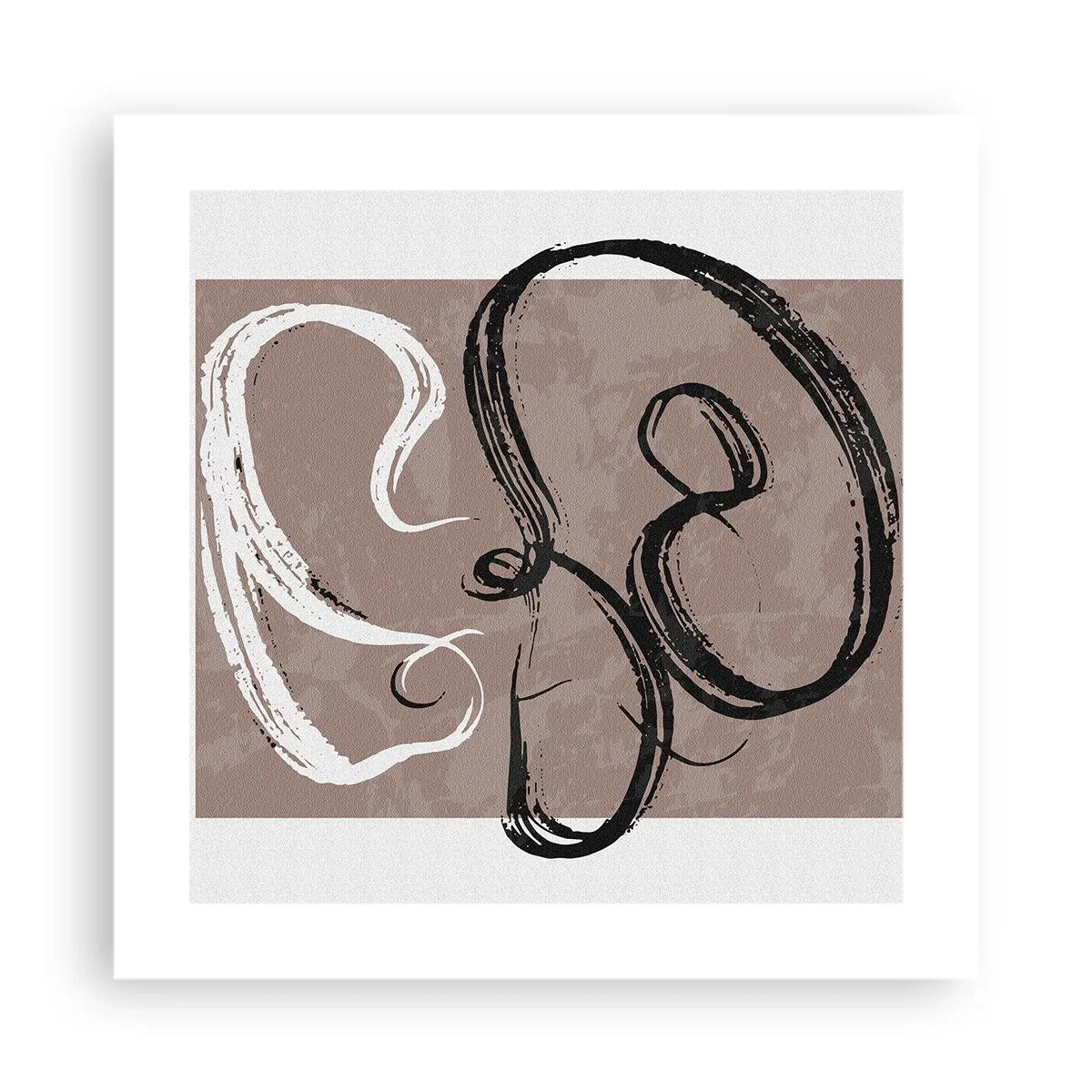 Affisch - Komposition - sökande efter fullständighet - 40x40 cm