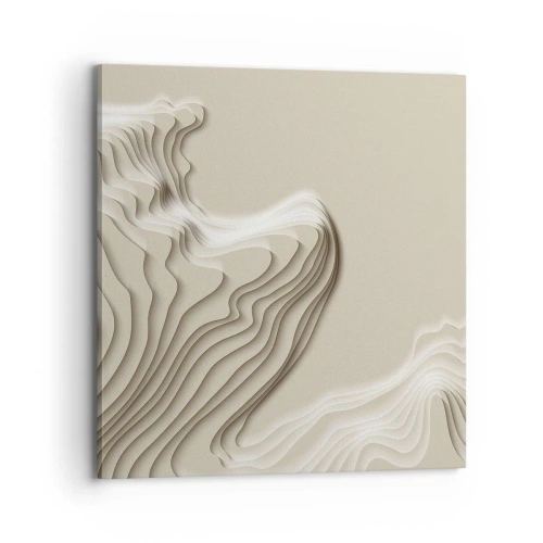 Canvastavla - Bild på duk - Konstens topografi - 70x70 cm