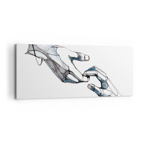 Canvastavla - Bild på duk - God gest - 100x40 cm