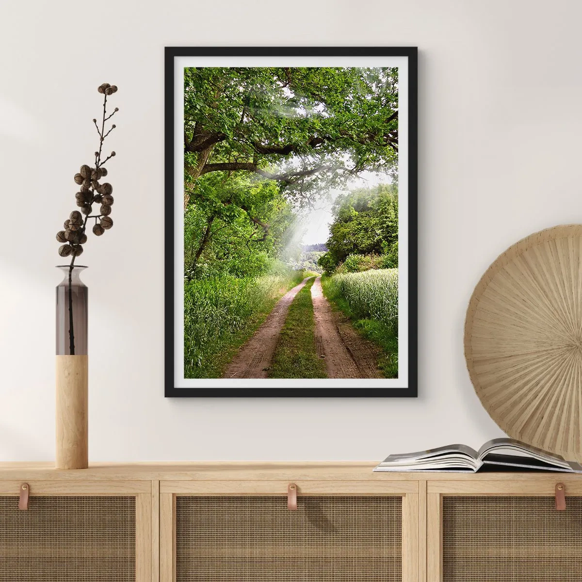 Affisch i svart ram - Et in Arcadia ego - 40x50 cm