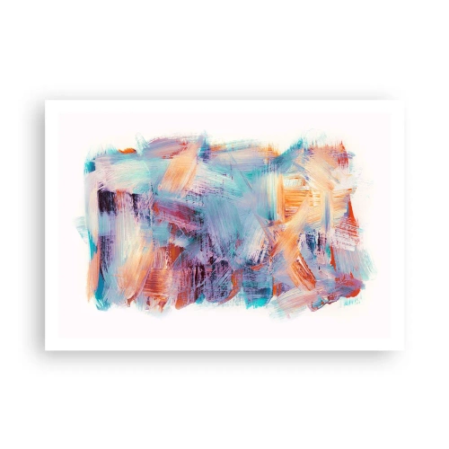 Affisch - Färgglad röra - 100x70 cm