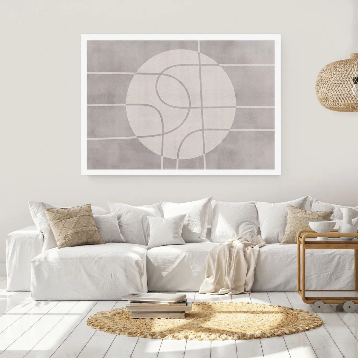 Affisch - Cirkulärt och rakt fram - 100x70 cm