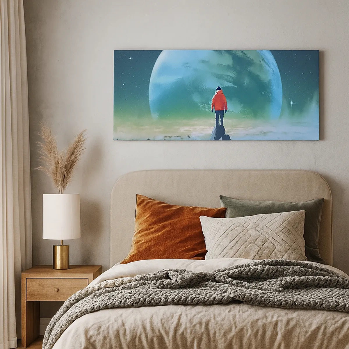 Canvastavla - Bild på duk - Upptäckare av en ny jord - 30x30 cm