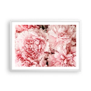 Affisch i vit ram - Rosa dröm - 70x50 cm