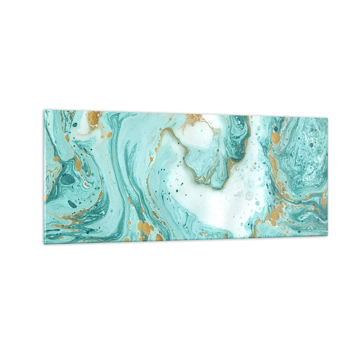 Glastavla - Bild på glas - Under stora vågen från Edo-tiden - 100x40 cm