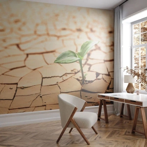 Fototapet Premium Sand - Obesegrad livskraft - Natur, Växt, Torka - 500x350 cm