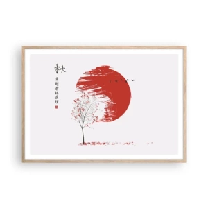 Affisch i ram av ljusek - Känner du igen det här landet? - 100x70 cm