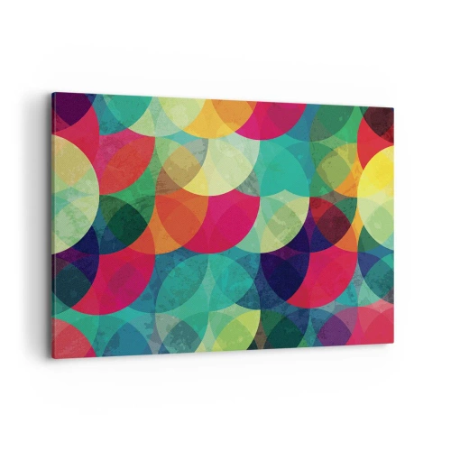 Canvastavla - Bild på duk - Regnbågsfärd - 120x80 cm