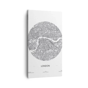 Canvastavla - Bild på duk - Londons anatomi - 45x80 cm