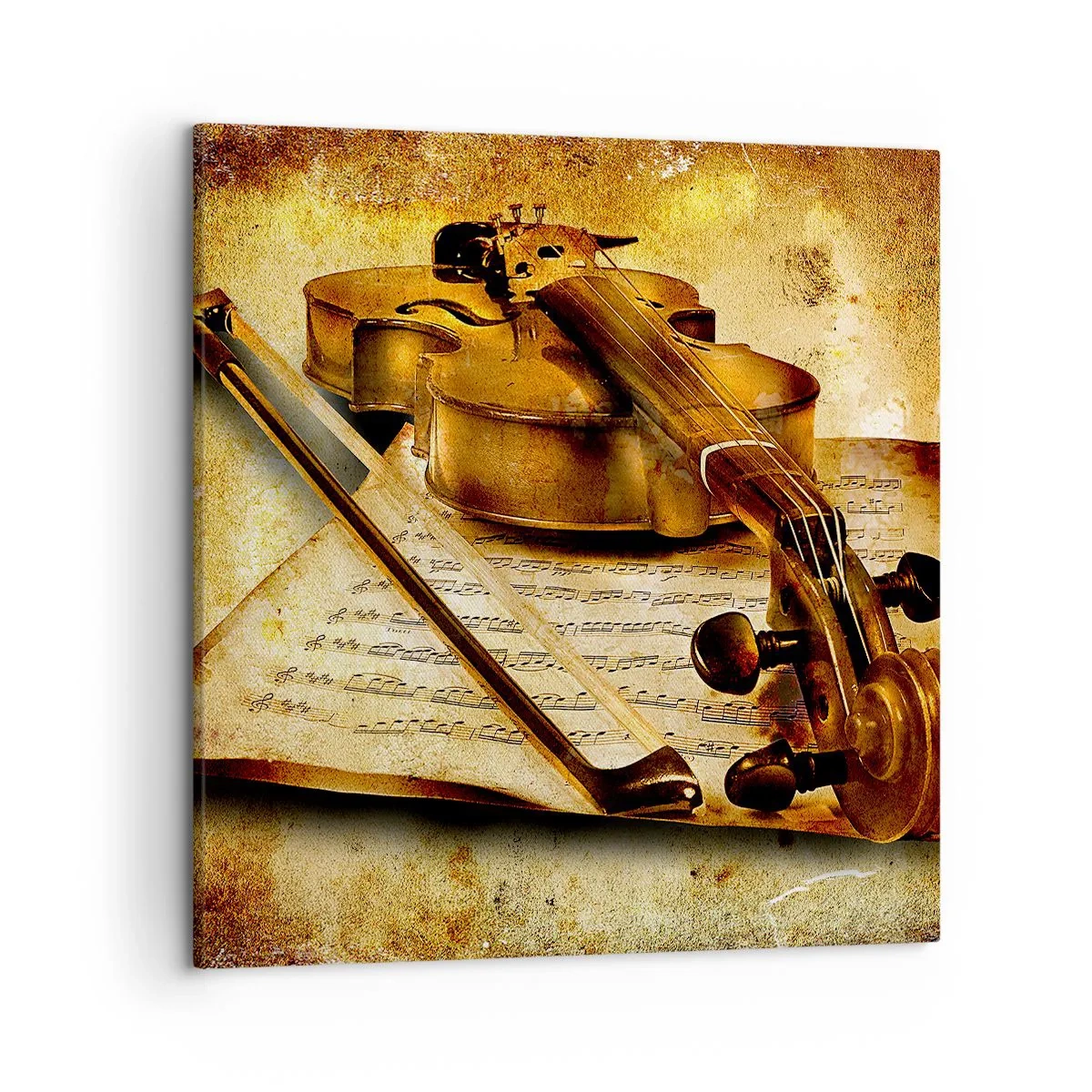 Canvastavla - Bild på duk - Violspelare sökes nu - 50x50 cm