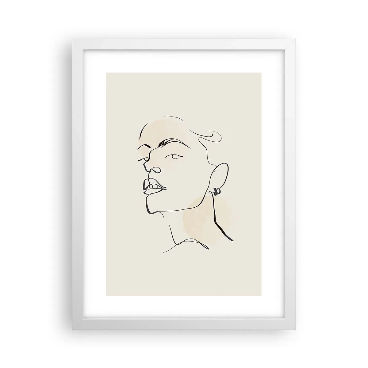 Affisch i vit ram - Stolt blick - 30x40 cm