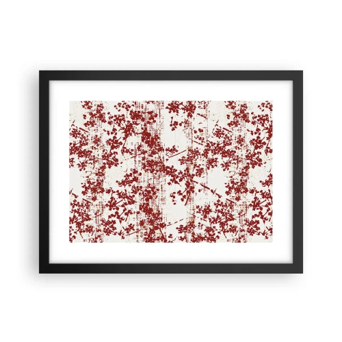 Affisch i svart ram - Som en gammal percale - 40x30 cm