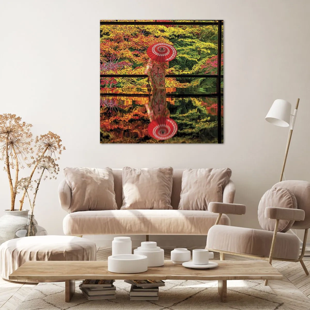 Canvastavla - Bild på duk - I naturens tempel - 60x60 cm
