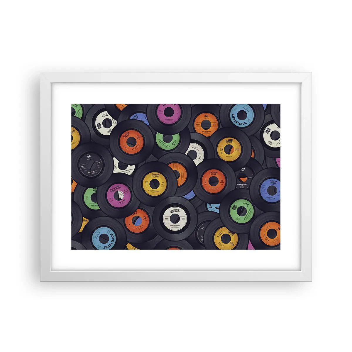 Affisch i vit ram - Klassikens färger - 40x30 cm