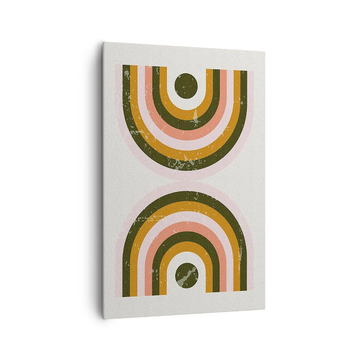 Canvastavla - Bild på duk - Tvillingabstraktion - 80x120 cm