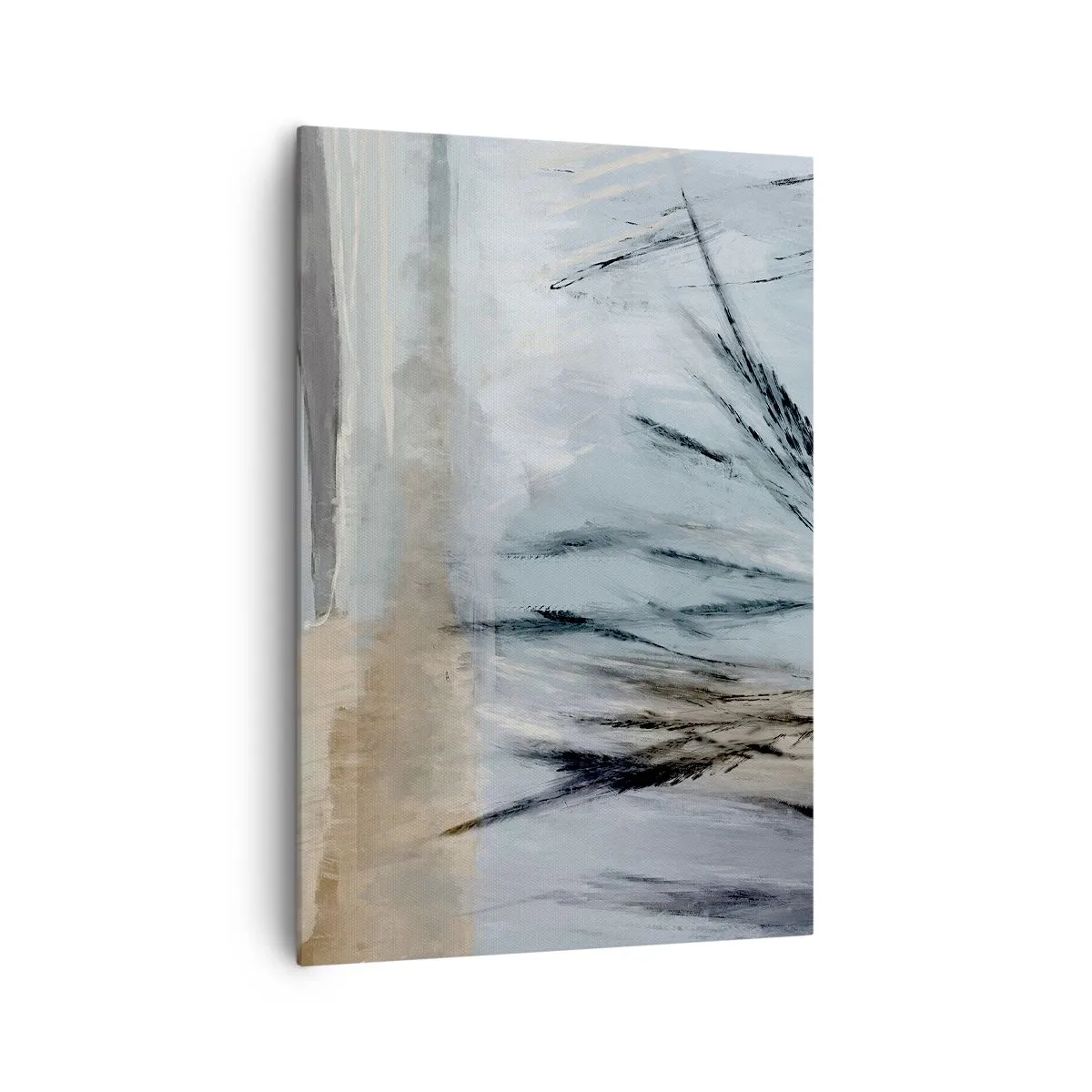 Canvastavla - Bild på duk - Vinterfält - 70x100 cm