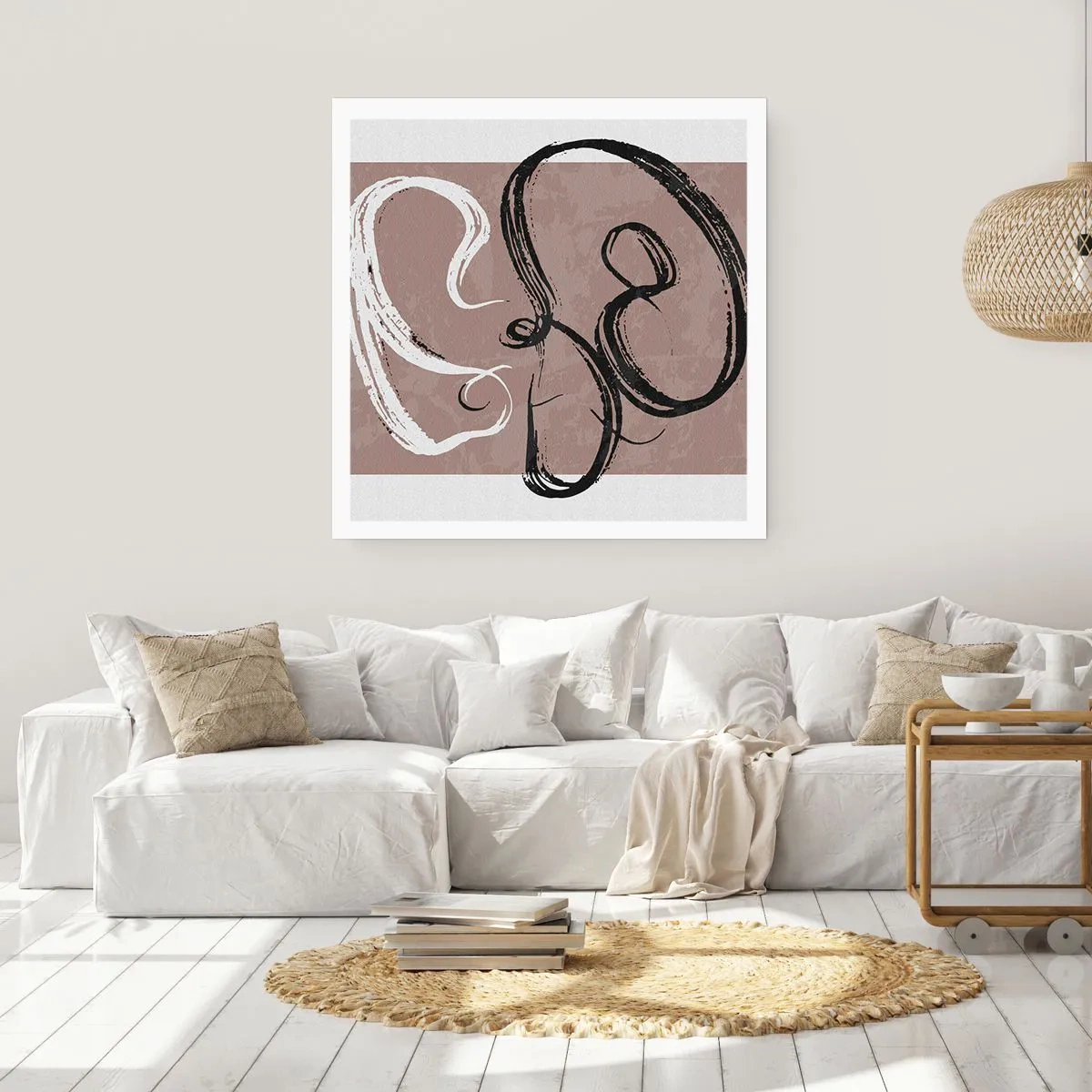 Affisch - Komposition - sökande efter fullständighet - 60x60 cm