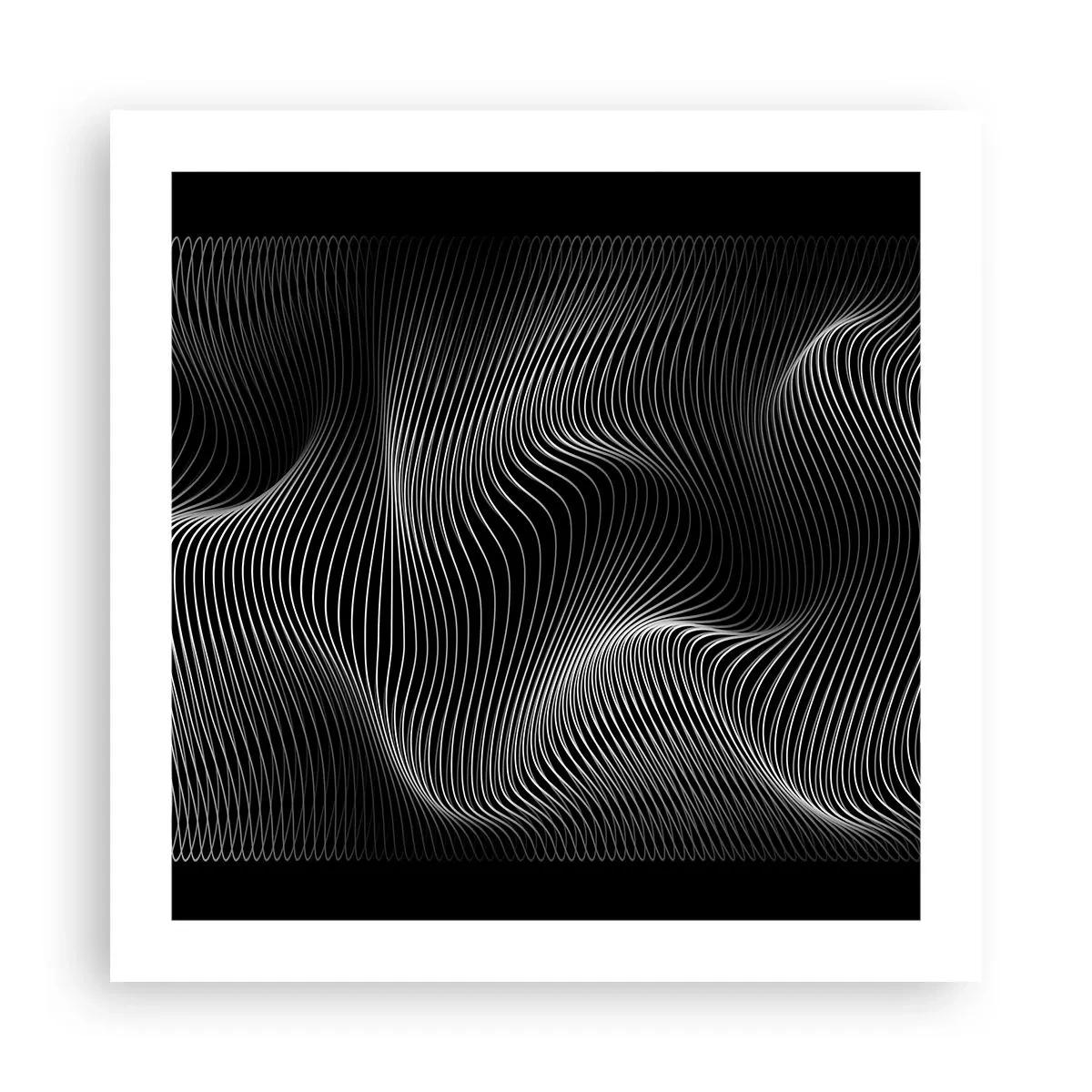 Affisch - Ljusets dans i rymden - 50x50 cm