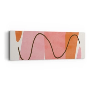 Canvastavla - Bild på duk - Formernas mjuka rörelse - 90x30 cm