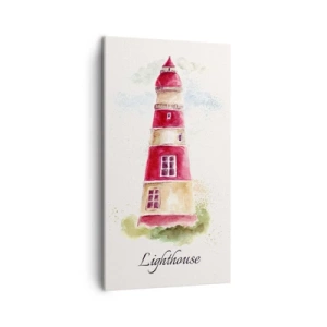 Canvastavla - Bild på duk - Det är alltid något väder - 45x80 cm