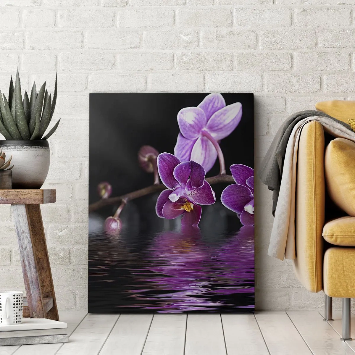 Canvastavla - Bild på duk - Lila skönhet - 70x100 cm