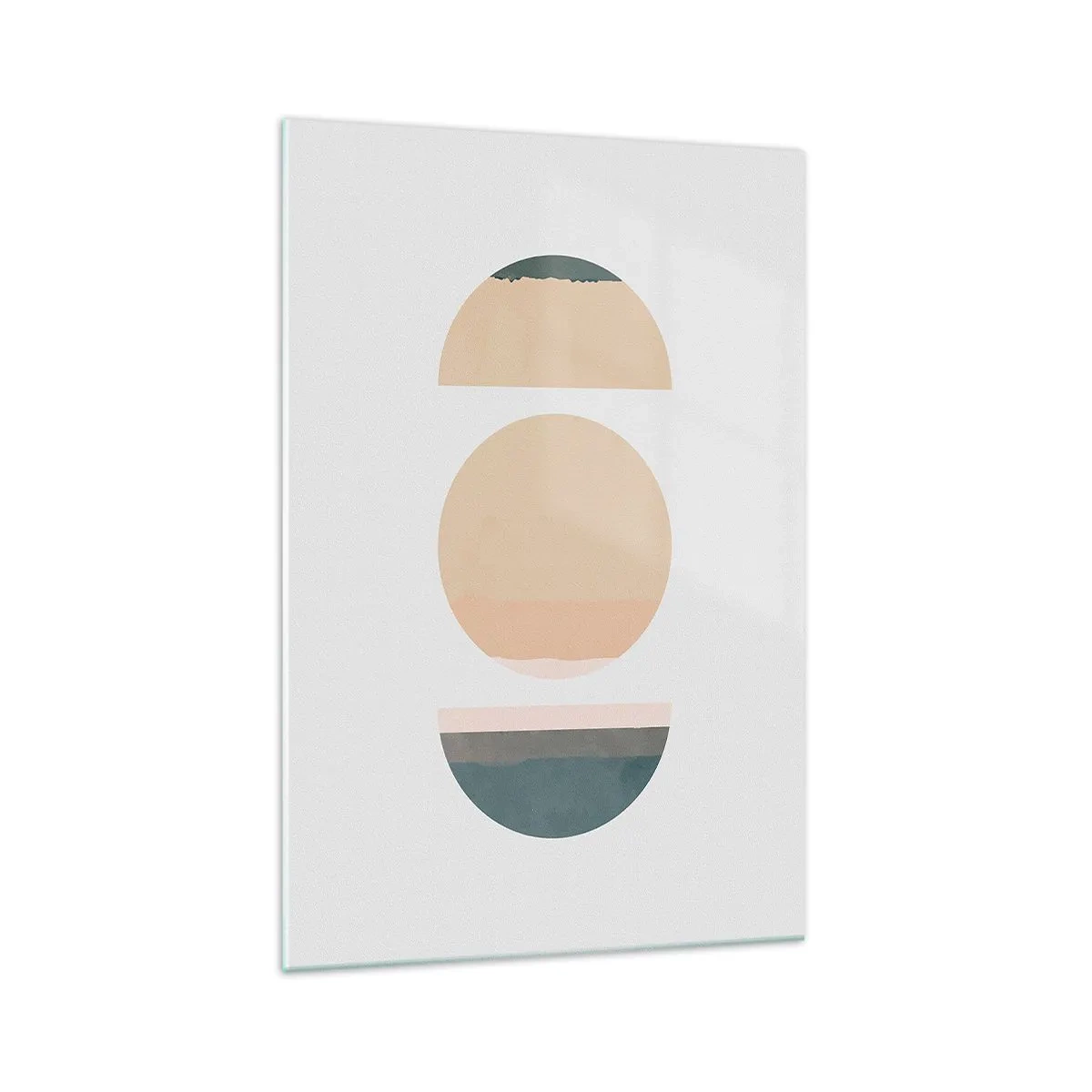 Glastavla - Bild på glas - Hjul efter hjul - 70x100 cm