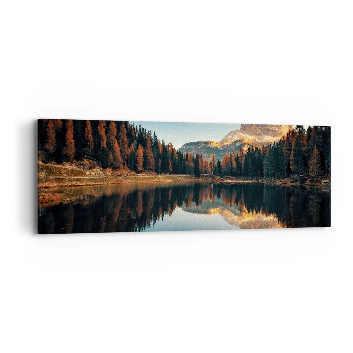 Canvastavla - Bild på duk - Dubbelt landskap - 90x30 cm