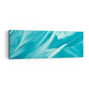 Canvastavla - Bild på duk - Drunkna i dun - 90x30 cm