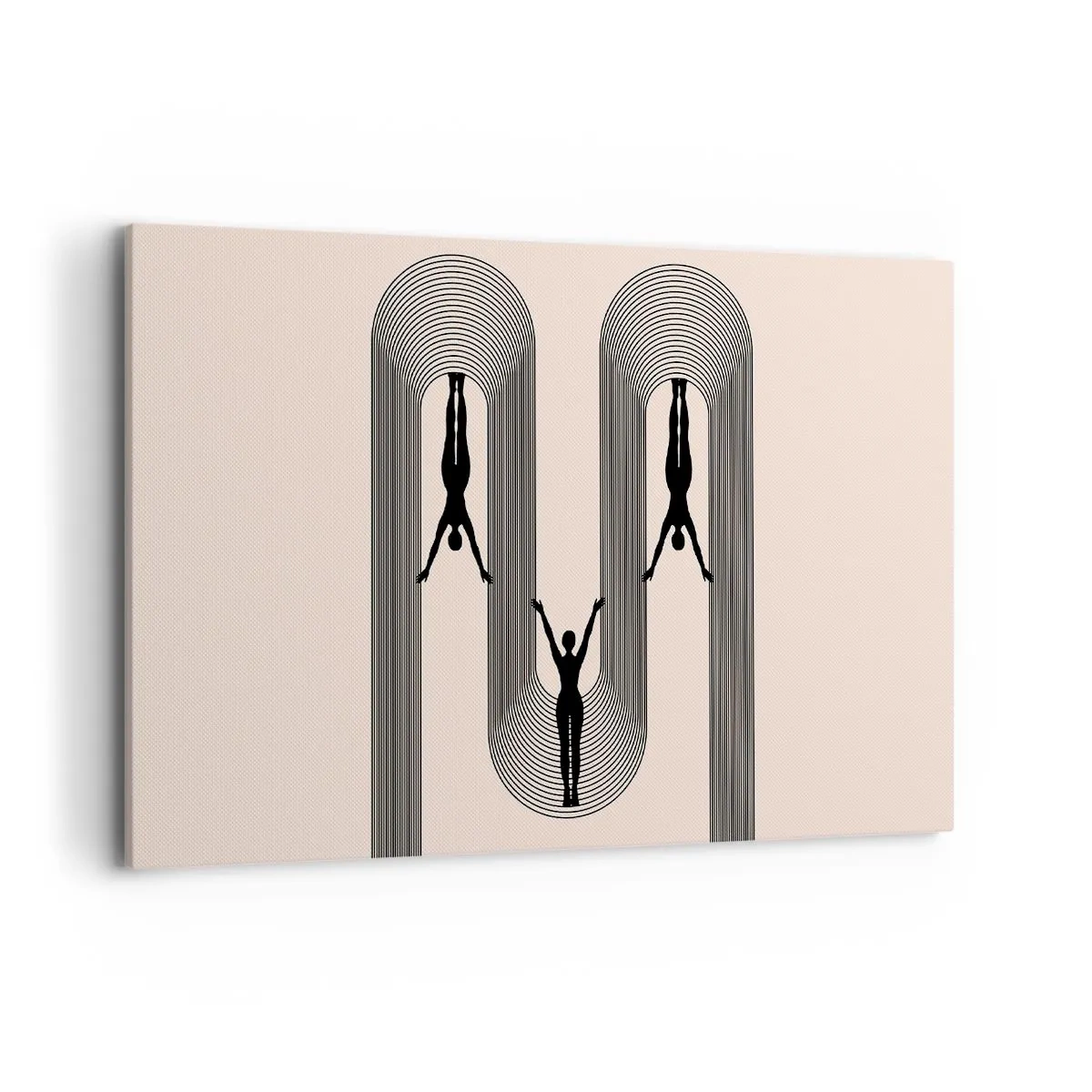 Canvastavla - Bild på duk - Upp och ner - 120x80 cm