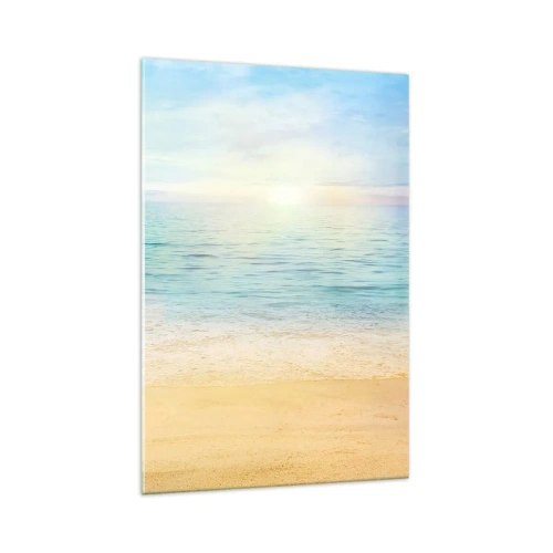 Glastavla - Bild på glas - Det stora blåa - 70x100 cm
