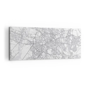 Canvastavla - Bild på duk - Berlins blomma - 100x40 cm
