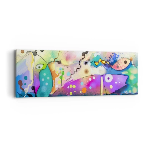 Canvastavla - Bild på duk - Det saknas ord! - 90x30 cm