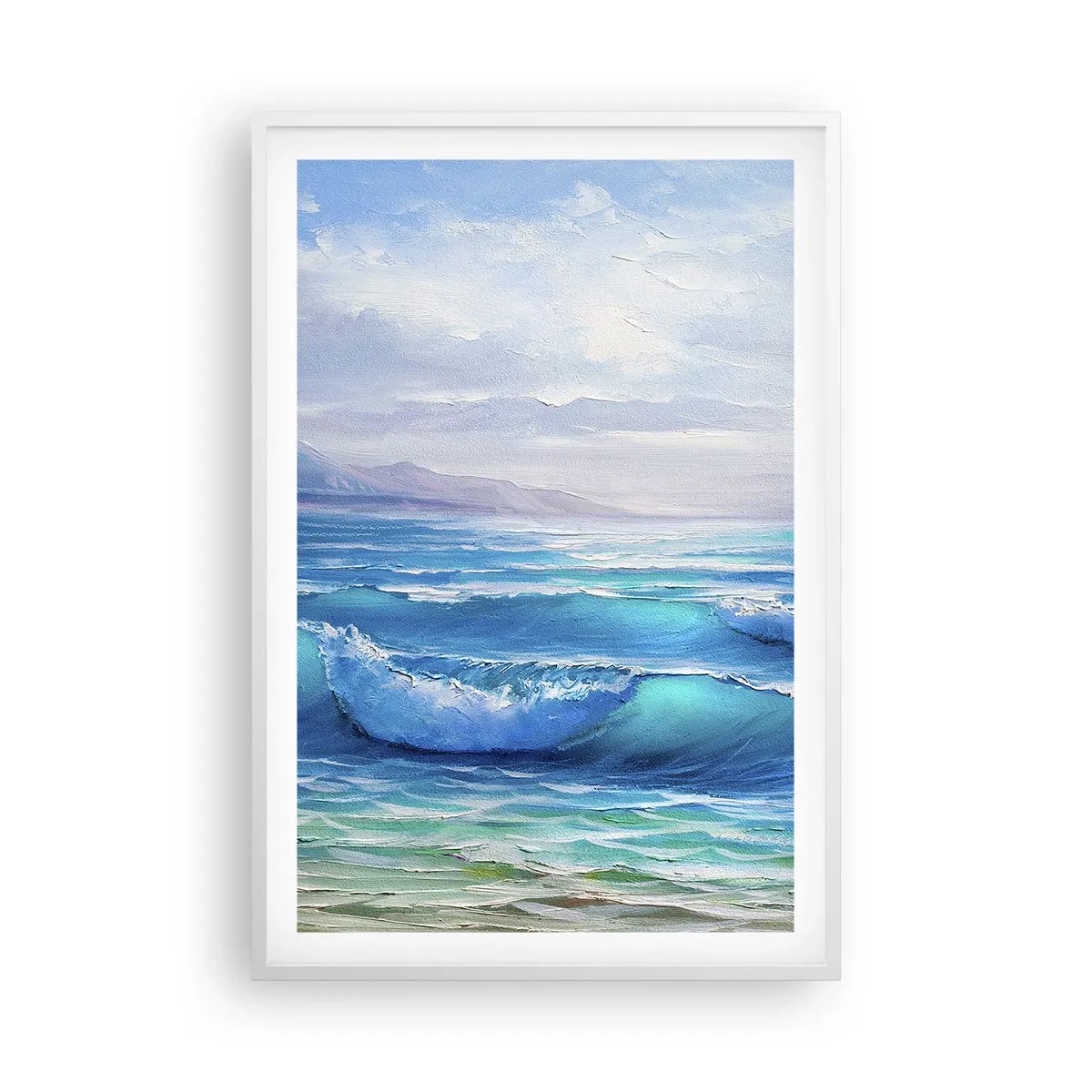 Affisch i vit ram - Stillande - 61x91 cm