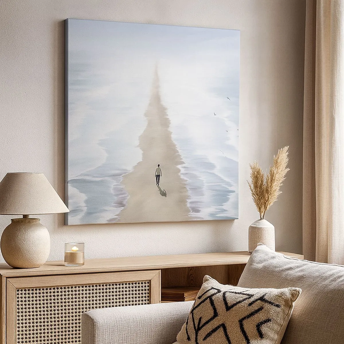 Canvastavla - Bild på duk - Ljus framtid - 30x30 cm