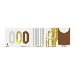Fototapet Prov Standard Eco - Ooo! - Abstraktion, Bit, Modernt mönster - 100x30 cm