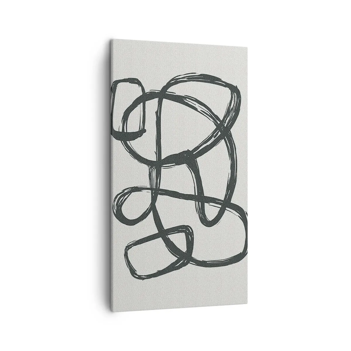 Canvastavla - Bild på duk - Loopad abstraktion - 45x80 cm