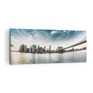 Canvastavla - Bild på duk - Glasö - 100x40 cm