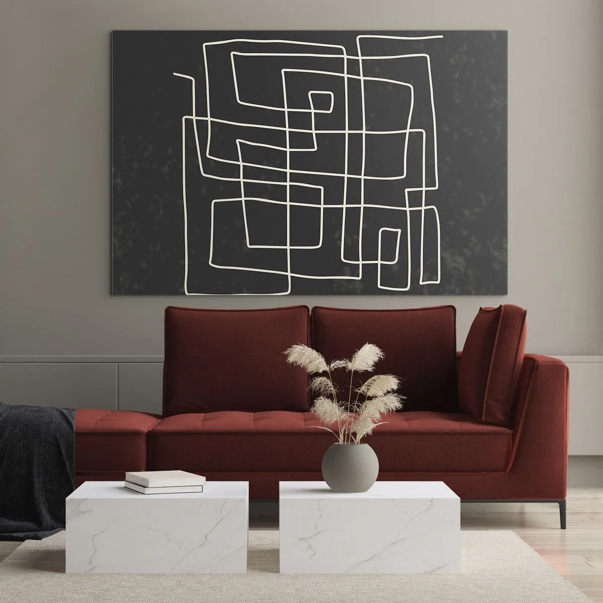 Glastavla - Bild på glas - Inte så enkelt - 100x70 cm